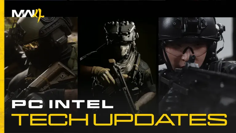 Modern Warfare 4 operators in the official PC tech announcement.