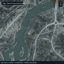 Zoomed Hajin map marking Ammo & Armor Cache east of Pyonghwa Village at X 1696, Y 2092