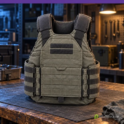 2-Plate Ballistic Gel Vest plate carrier in MW4 DMZ.