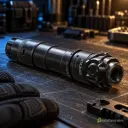 SCHLAGER VISIV-5 laser attachment on a gunsmith workbench in MW4 DMZ.