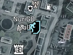 Tac-Map view showing NuriGO Mall Exfil