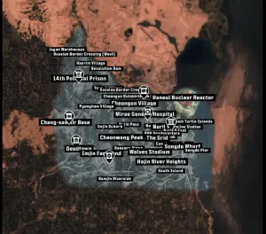 Official Hajin map with named areas and fortress markers