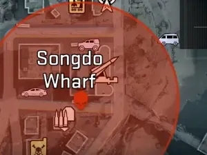 Tac-Map view showing SAM Site east of Songdo Wharf