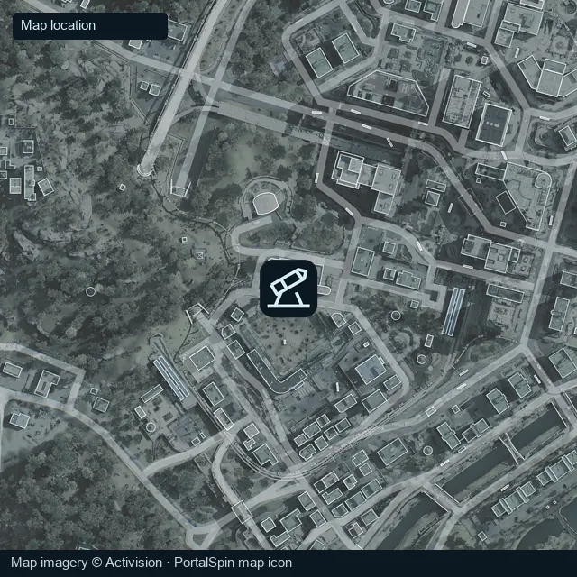 SAM Site north of Wolves Stadium marked on the Hajin map