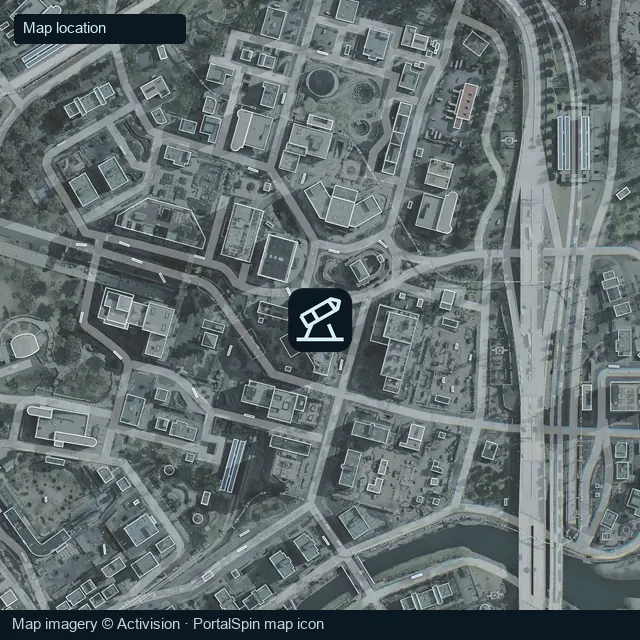 The Grid SAM Site (East) marked on the Hajin map