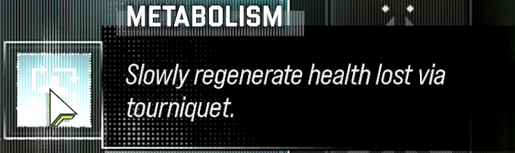 Metabolism selected Trait and complete tooltip