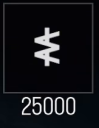 25,000 Cash reward — complete reward card