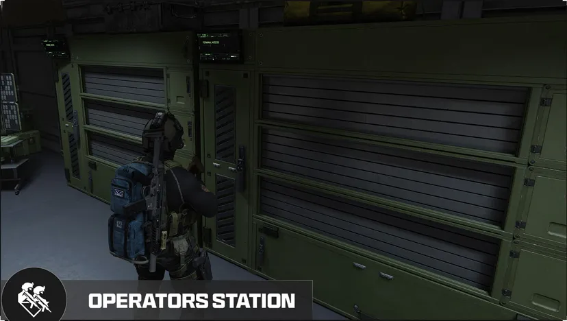 Operators physical station labeled panel in MW4 DMZ