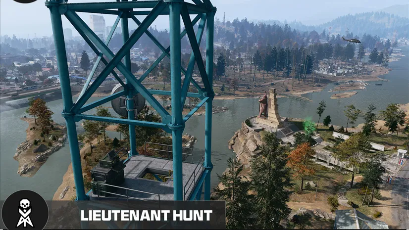 Lieutenant hunt labeled panel in MW4 DMZ