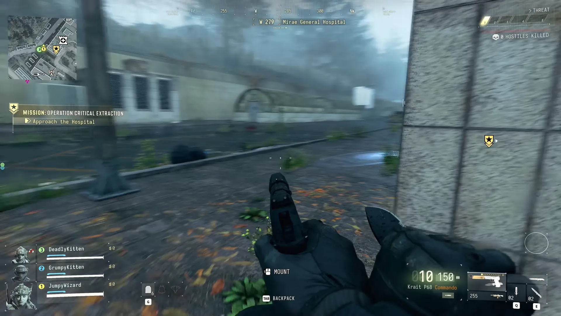 Observed objective stage 1 in Operation Critical Extraction in MW4 DMZ