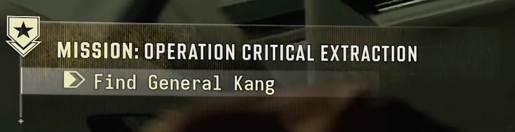 Call of Duty MW4 DMZ Operation Critical Extraction objective to find General Kang in MW4 DMZ