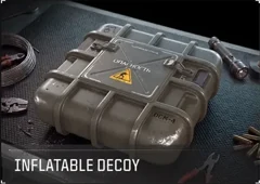 Official MW4 beta workbench view of the Inflatable Decoy hard case.