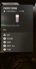 Energy Drink — in-game inventory tooltip