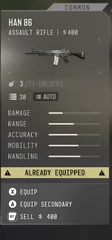 Han 86 — in-game inventory tooltip