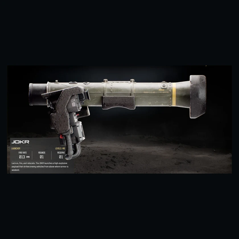 JOKR — complete official weapon on square canvas