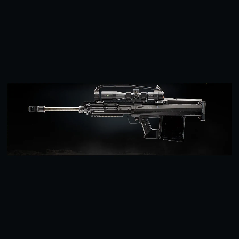 Signal .50 — complete official weapon on square canvas