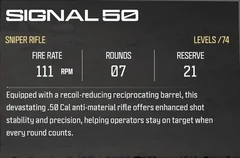 Signal .50 — official weapon reference