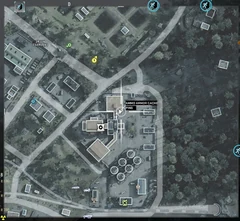 Rice Mill Ammo & Armor Cache selected in map grid D8