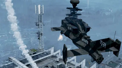 Unidentified rotor aircraft (Deathstalker identity unconfirmed) in official MW4 DMZ footage