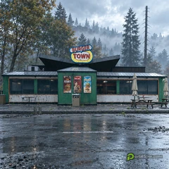 Burger Town at Daesong Ridge in MW4 DMZ, illustrated from game references