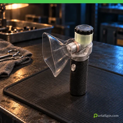 Sedative Inhaler consumable on a workbench in MW4 DMZ.