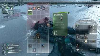 Call of Duty MW4 DMZ Sedative Inhaler tooltip with radar, marking and thermal immunity in MW4 DMZ