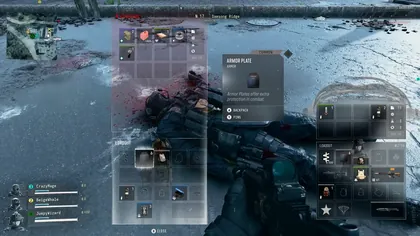 Armor Plate selected in the backpack in MW4 DMZ