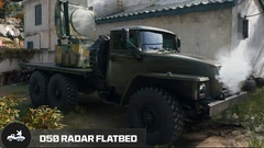 D50 Radar Flatbed with its dish and mounted equipment in MW4 DMZ.