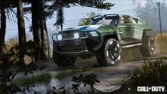 Green Aston Martin Dreadnought SUV in MW4 DMZ.