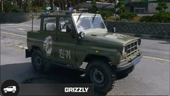 Olive Grizzly utility vehicle in MW4 DMZ.