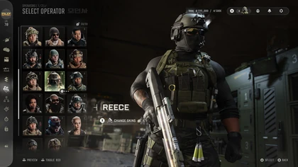 Reece Operator selection in MW4 DMZ