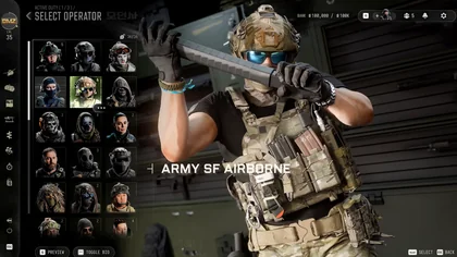 Army SF Airborne Operator selection in MW4 DMZ